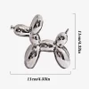 11cm Mini Ceramic Balloon Dog Abstract Ornament Creative Sculpture Study Room Statue Home Office Accessories Festival 2 - Dog Gifts Store