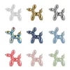 11cm Mini Ceramic Balloon Dog Abstract Ornament Creative Sculpture Study Room Statue Home Office Accessories Festival 4 - Dog Gifts Store