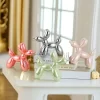 11cm Mini Ceramic Balloon Dog Abstract Ornament Creative Sculpture Study Room Statue Home Office Accessories Festival 5 - Dog Gifts Store