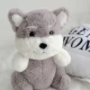 23cm kawaii Schnauzer Dog Plush Toy Small Soft Simulation Kids Stuffed Animal Toys for Children Cute 3 - Dog Gifts Store