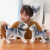 25 30CM Simulation Husky Dog Plush Toy Wolf Soft Stuffed Animal Cute Plush Kawaii Children Doll 1 - Dog Gifts Store