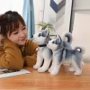 25 30CM Simulation Husky Dog Plush Toy Wolf Soft Stuffed Animal Cute Plush Kawaii Children Doll - Dog Gifts Store