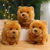 30cm Kawaii Simulation Fluffy Chow Chow Dog Plush Toy Cute Lifelike Puppy Pet Stuffed Doll Appease 1 - Dog Gifts Store