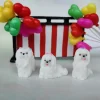 3pc White Maltese Dog Decoration Resin Craft Miniature Figure Tiny for Bonsai Microlandscape Fairy Garden Decor - Dog Gifts Store