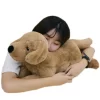 40cm 80cm Simulation Labrador Plush toy Stuffed Lifelike Dog Animals Toy Soft Dog Pillow Hug Message - Dog Gifts Store