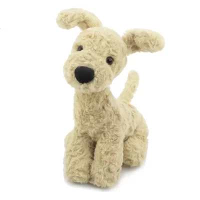 Adorable Fluffy Hair Highland Yellow Terrier Plush