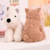 Adorable Fluffy Hair West Highland White Terrier Plushie Soft Puppy Plush Toy Stuffed Lifelike Animals Baby 3 - Dog Gifts Store