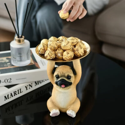 Adorable Pug Dog Figuriner