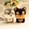 Adorbale Furry Plush Corgi Dog Plush Toy Stuffed Big Head Kawaii Lifelike Animal Shiba inu ChowChow 3 - Dog Gifts Store