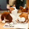 Adorbale Plush Corgi Dog Toy Stuffed Soft Animal Cartoon Pillow Kawaii Lifelike Puppy Doll Lovely Gifts 2 - Dog Gifts Store