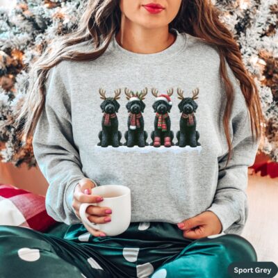 Black Goldendoodle Doodle Christmas Sweatshirt