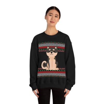 Black and Tan Shiba Inu Christmas Sweatshirt