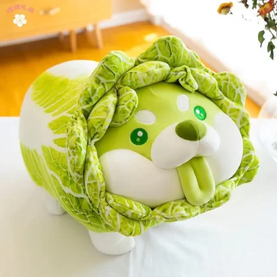 Cabbage Shiba Inu Dog Cute Vegetable Plush Toy