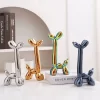 Creative Long Neck Balloon Dog Abstract Ceramic Ornaments Sculpture Study Room Statue Home Office Accessories Decoration - Dog Gifts Store