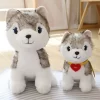 Cute Cartoon Simulation Dog Husky Plush Toy Pillow Soft Filling Companion Doll Cuddle Sleep Birthday Festival - Dog Gifts Store