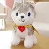 Cute Cartoon Simulation Dog Husky Plush Toy Pillow Soft Filling Companion Doll Cuddle Sleep Birthday Festival 4 - Dog Gifts Store