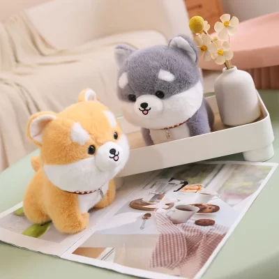 Cute Fluffy Shiba Inu Dog Plush