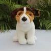 Cute Jack Russell Terrier Stuffed Toy Jack Russell Terrier Puppy Doll Lifelike Animals Simulation Stuffed Doll - Dog Gifts Store