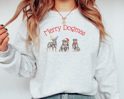 Cute Rottweiler Christmas Sweatshirt