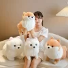 Fluffy Lifelike Pomeranian Plush Toys Kawaii Teddy Dog Kawaii Puppy Stuffed Animals Doll Soft Pillow Gift - Dog Gifts Store