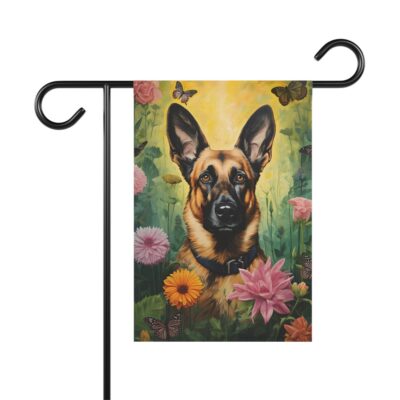 German Shepard Dog Garden Flag