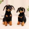 Imitation Rottweiler Plush Toys Cartoon Artificial Dog Stuffed Dolls Holiday Birthday Gift Homedecor Plush Pillow 3 - Dog Gifts Store