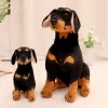 Imitation Rottweiler Plush Toys Cartoon Artificial Dog Stuffed Dolls Holiday Birthday Gift Homedecor Plush Pillow 4 - Dog Gifts Store