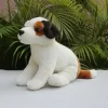 Jack Russell Terrier Stuffed Animal Jack Lassier Terrier Cute Dog Doll Lifelike Animals Simulation Stuffed Doll 2 - Dog Gifts Store