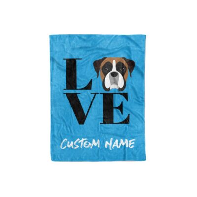 Love Boxer Personalized Blanket