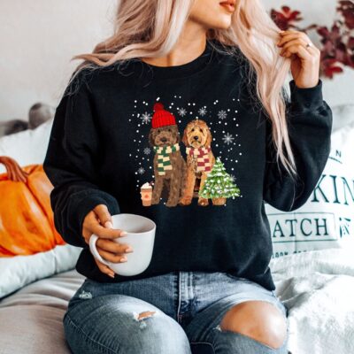 Lovely Christmas Goldendoodle Sweatshirt - Dog Gifts Store