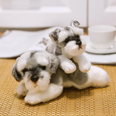 Lovely Schnauzer Dog Plush Toy