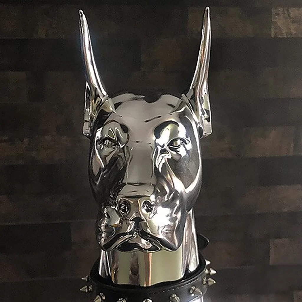 Nordic Home Decoration Electroplate Doberman Dog Sculptures and Figurines Large Art Home Accessories Room Decor Animal 4 - Dog Gifts Store