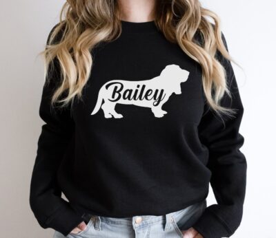 Personalised Basset Hound Classic Sweatshirt