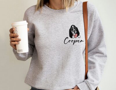 Personalised Basset Hound Mom Sweatshirt