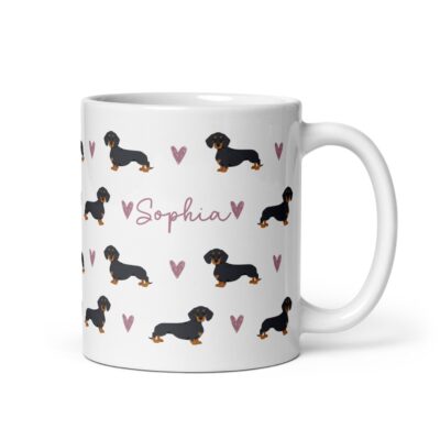 Personalised Smooth Dachshund Mug