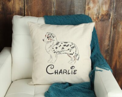 Personalized Australian Shepherd Cute Pillow