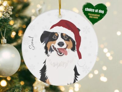 Personalized Australian Shepherd Dog LoversOrnament