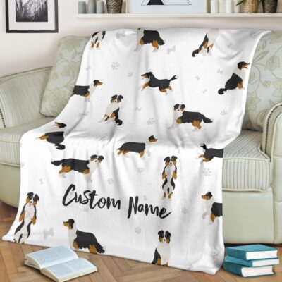 Personalized Australian Shepherd Owners Blanket