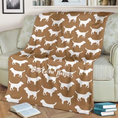 Personalized Basset Hound Cute Blanket