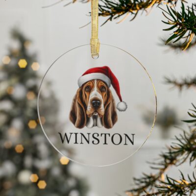 Personalized Basset Hound Cute Ornament