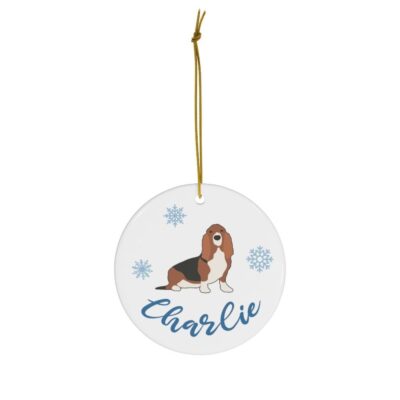 Personalized Basset Hound Dog Ornament