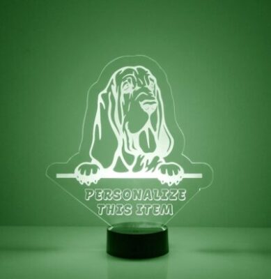 Personalized Basset Hound Led Lamp