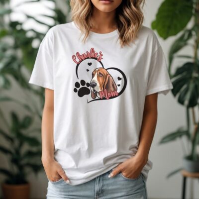 Personalized Basset Hound Mom T-Shirt