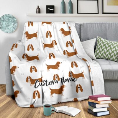 Personalized Basset Hound Owner Blanket