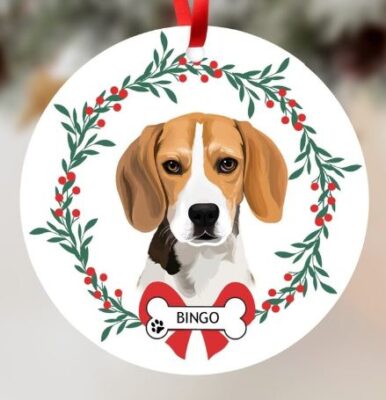 Personalized Beagle Christmas Ornament