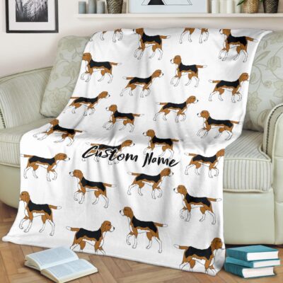 Personalized Beagle Dog Blanket