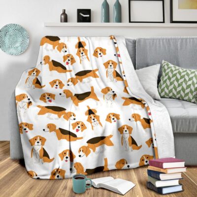 Personalized Beagle Dog Mom Dad Owner Throw Blanket