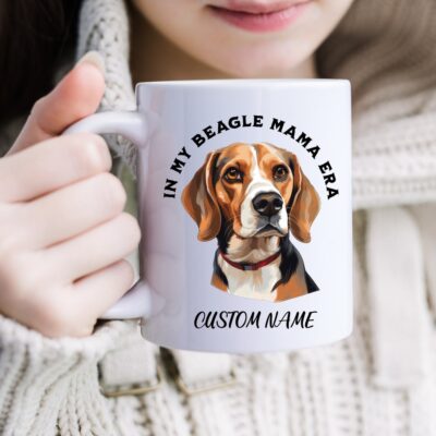 Personalized Beagle Dog Mom Mug