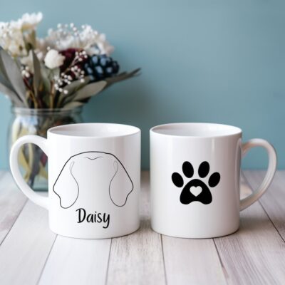 Personalized Beagle Ears Mug