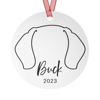 Personalized Beagle Ears Ornament